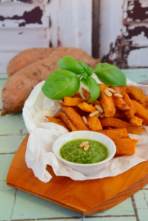 Bataty z grilla - propozycja podania