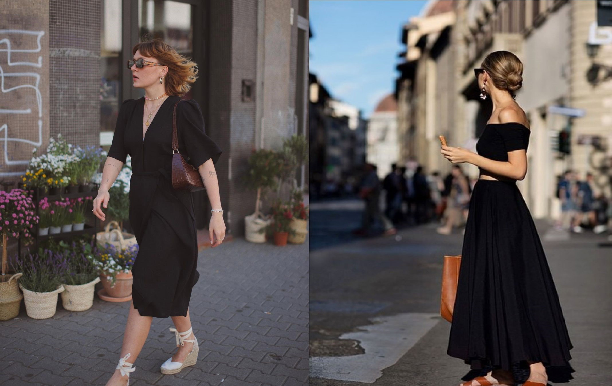 Czarna sukienka na wesele