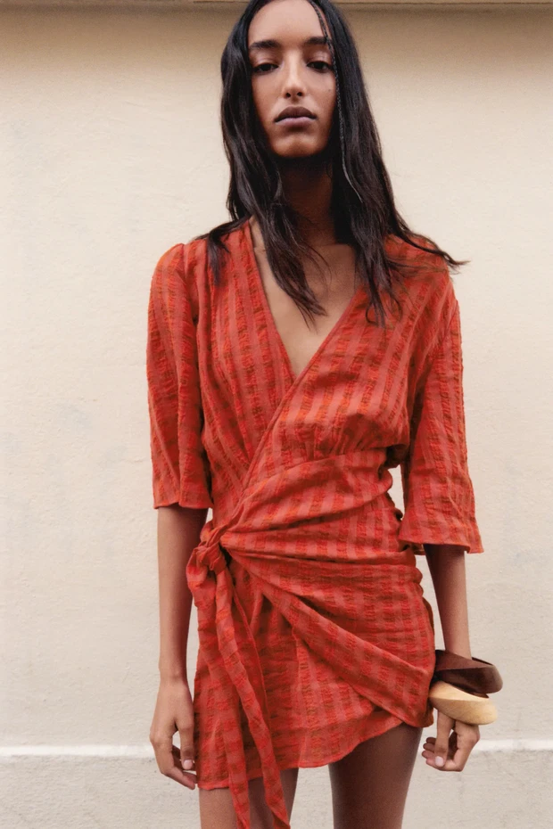 Wyprzedaż Zara 2021: DWURZĘDOWA SUKIENKA MINI, 99,90 zł