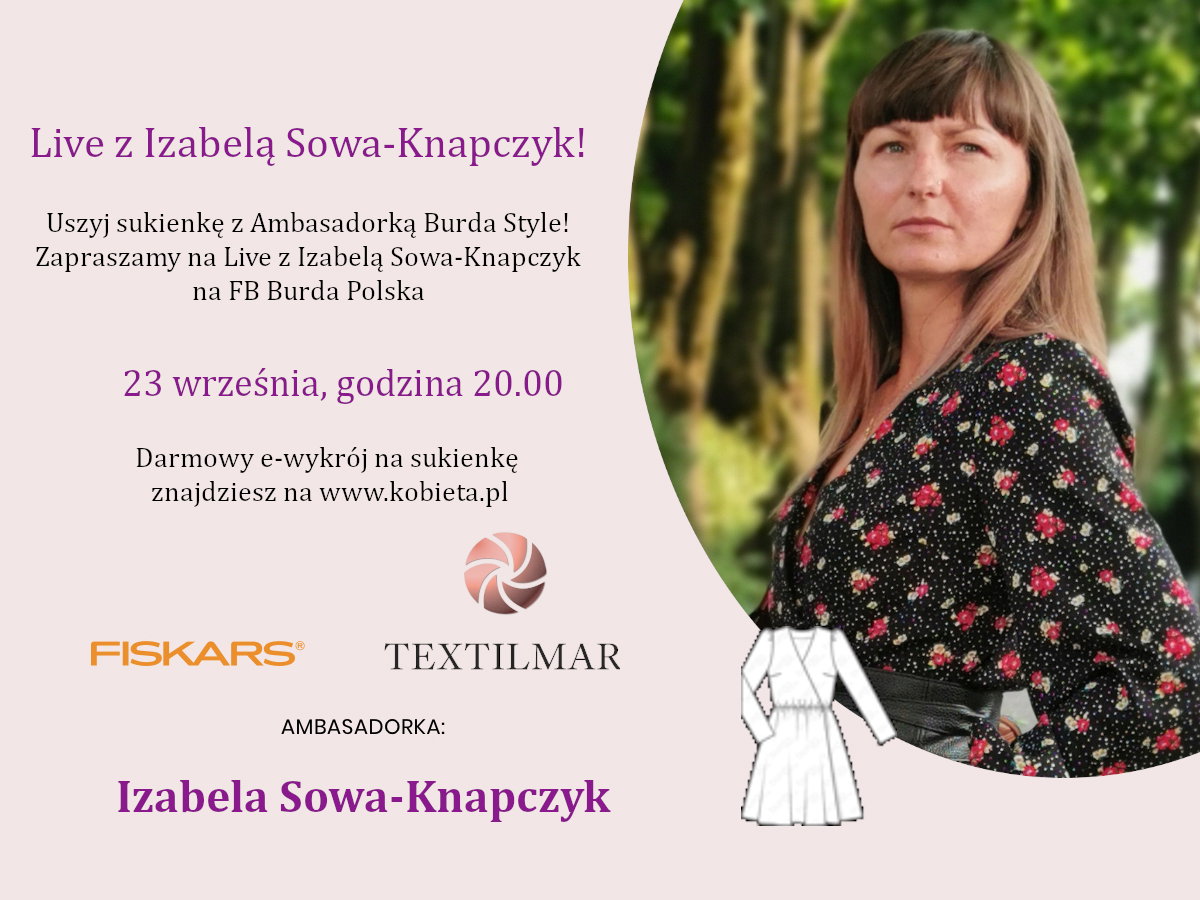 Jak uszyć sukienkę w kwiaty do kolan? Pomoże ci w tym nasza ambasadorka!