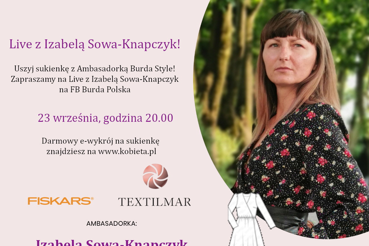 Jak uszyć sukienkę w kwiaty do kolan? Pomoże ci w tym nasza ambasadorka!