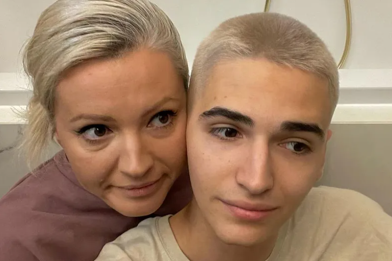 Dorota Szelągowska z synem - Antonim Sztabą