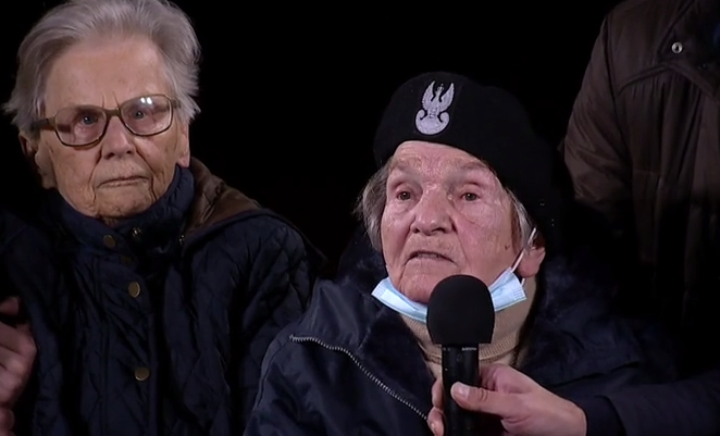 Wanda Traczyk-Stawska stawia czoła faszyzmowi. "Milcz głupi chłopie! Milcz! Chamie skończony" wykrzyczała do Roberta Bąkiewicza