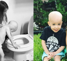 To zdjęcie łamie serce: siostra opiekuje się chorym na białaczkę młodszym bratem. Ta historia ma happy end!