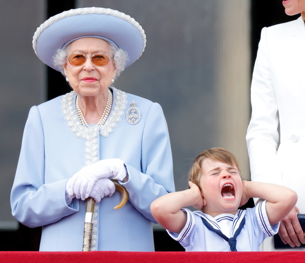 Książę Louis podczas Trooping the Colour, czerwiec 2022.