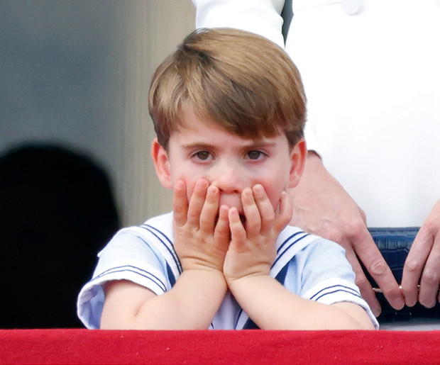 Książę Louis podczas Trooping the Colour, czerwiec 2022.