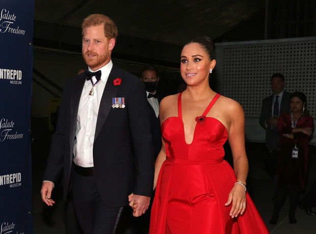 Meghan i Harry na Freedom Gala w Nowym Jorku, listopad 2021