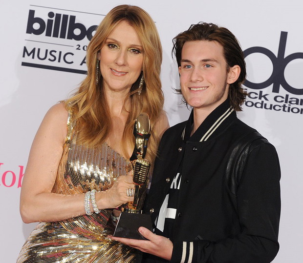 Celine Dion z synem Rene Charlsem