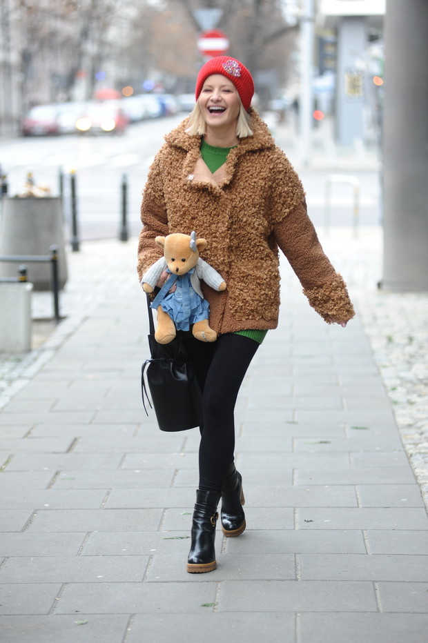 Małgorzata Kożuchowska w najwygodniejszej stylizacji tej zimy