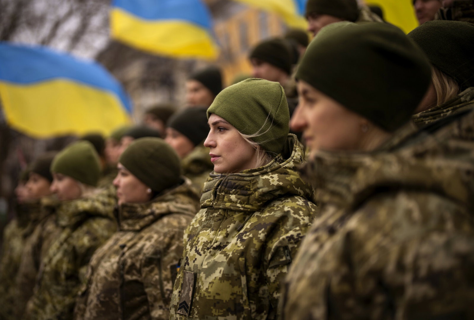 Ukrainki biorą udział w wojnie