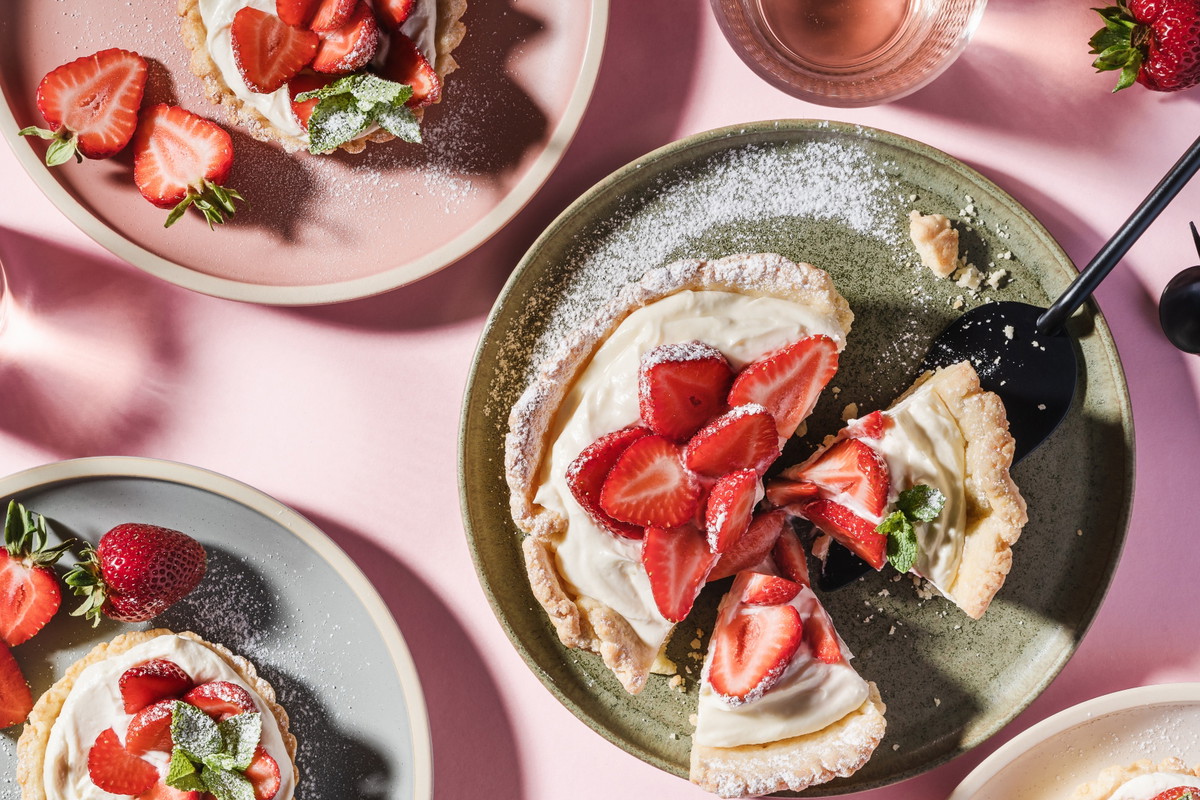 Fit ciasto z truskawkami