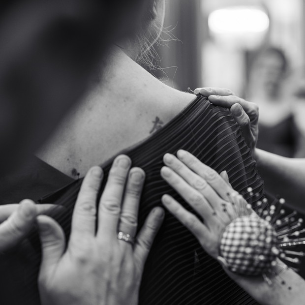 Anna Dzieduszycka - przymiarki kreacji na galę Oscarów