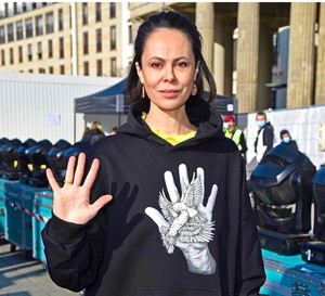 Natalia Kliczko, żona Witalija Kliczko mera Kijowa w pierwszym wywiadzie udzielonym TVN24