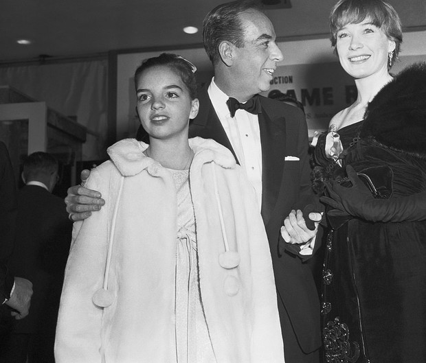 Liza Minnelli z mamą Judy Garland i ojczymem