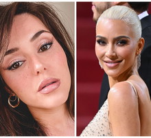 Elena Carroll i Kim Kardashian - kolaż