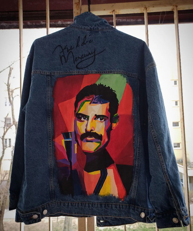 Ręcznie malowane kurtki Wiki Stepaniuk