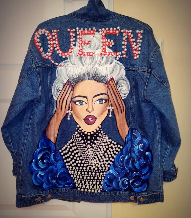 Ręcznie malowane kurtki Wiki Stepaniuk