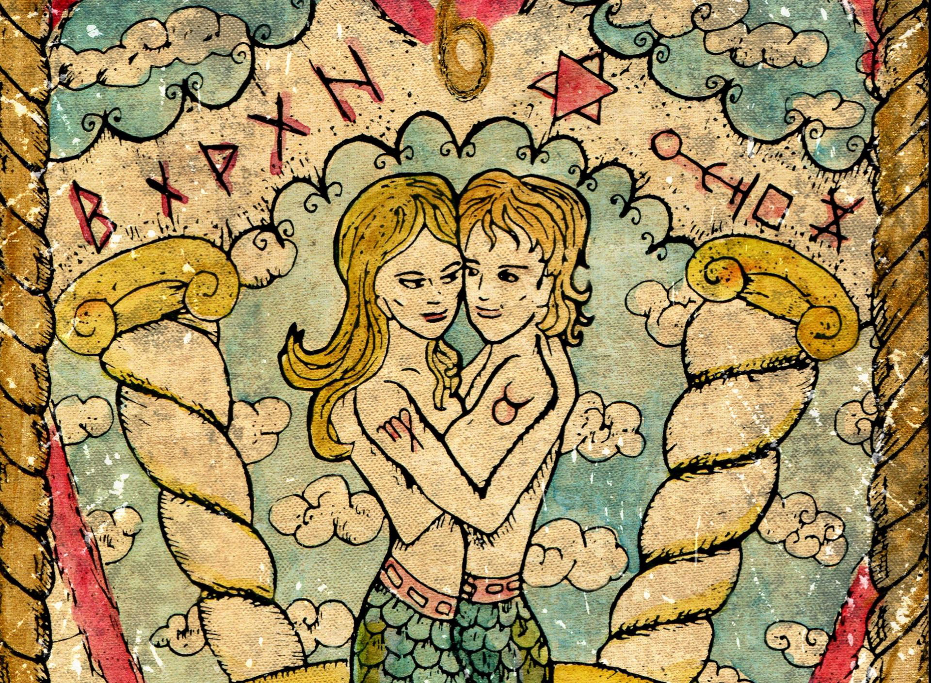 Karta tarota - kochankowie