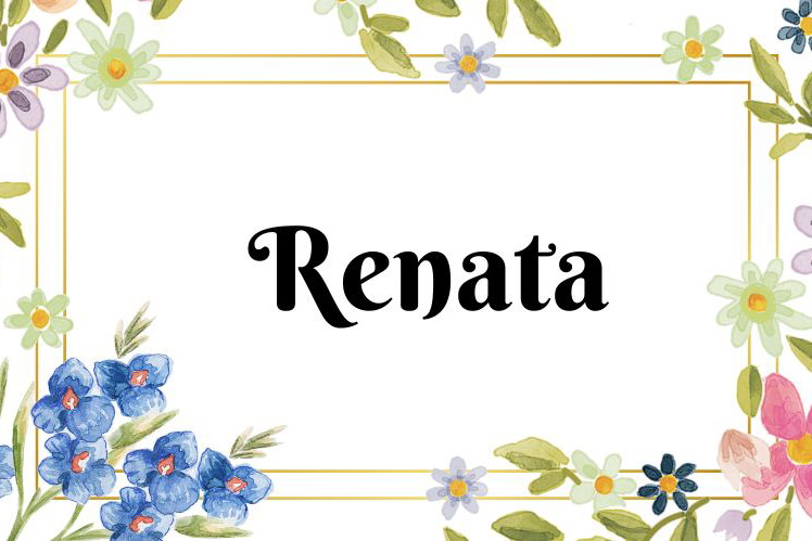 Kartka z kalendarza Renata