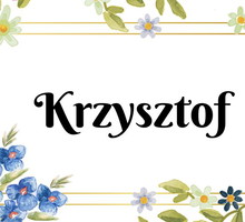 Kartka z kalendarza Krzysztof