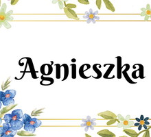 Kartka z kalendarza Agnieszka
