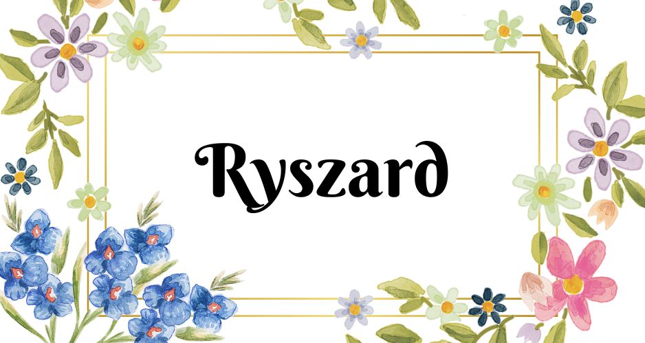 Kartka z kalendarza Ryszard