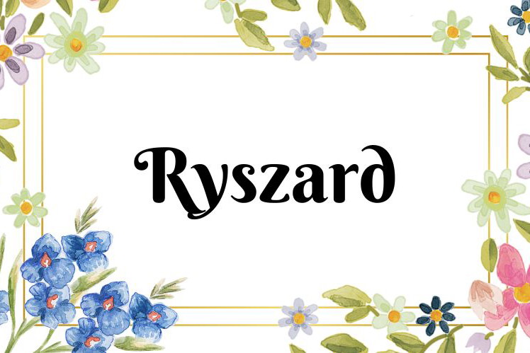 Kartka z kalendarza Ryszard