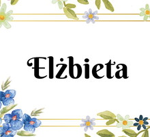 Kartka z kalendarza Elżbieta