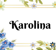 Kartka z kalendarza Karolina