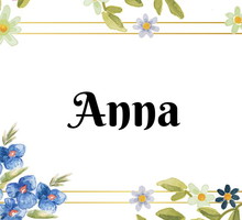 Kartka z kalendarza Anna