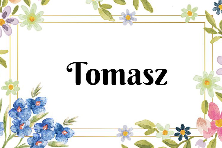 Kartka z kalendarza Tomasz