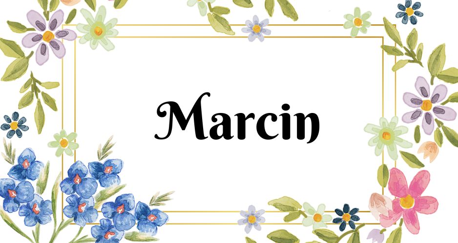 Kartka z kalendarza Marcin