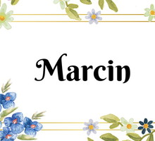 Kartka z kalendarza Marcin