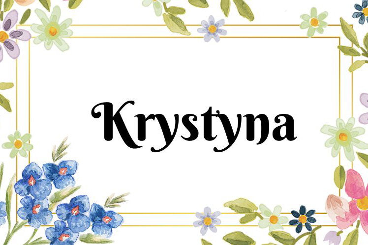 Kartka z kalendarza Krystyna