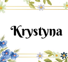 Kartka z kalendarza Krystyna