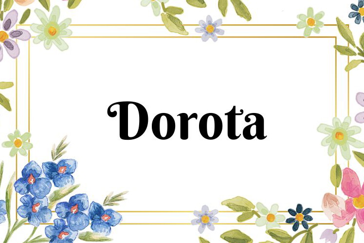 Kartka z kalendarza Dorota