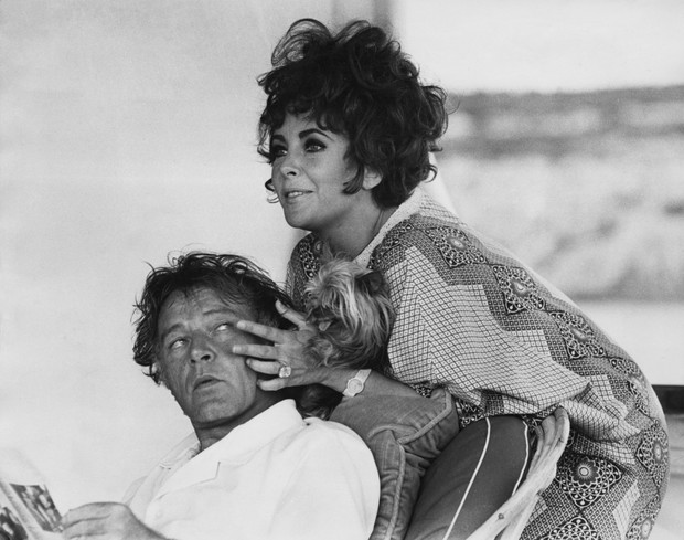 Elizabeth Taylor i Richard Burton w latach 80.