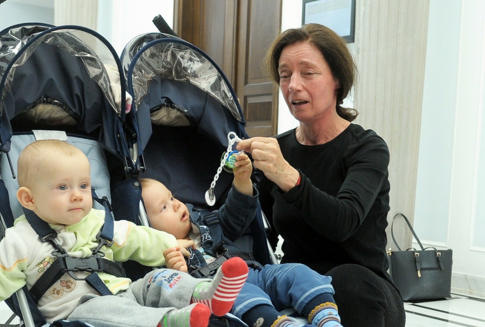 Barbara Sienkiewicz z dziećmi