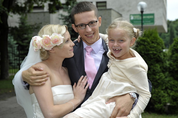 Michał Sieczkowski na planie serialu Plebania