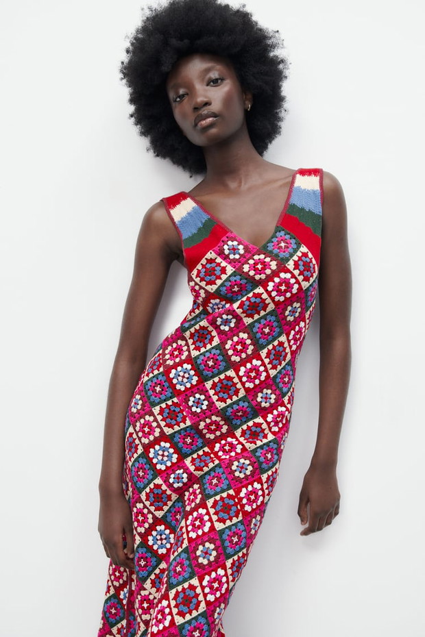 Sukienka szydełkowa - ZARA