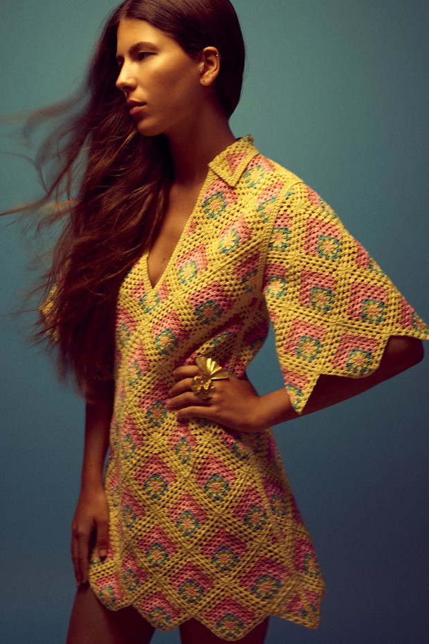 Sukienka szydełkowa - ZARA