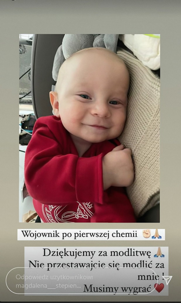 Oliwier, synek Magdaleny Stępień i Jakuba Rzeźniczaka