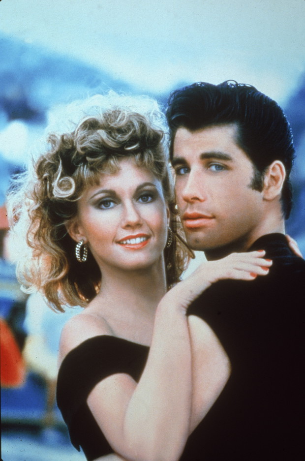 John Travolta i Olivia Newton-John jako Danny i Sandy w Grease