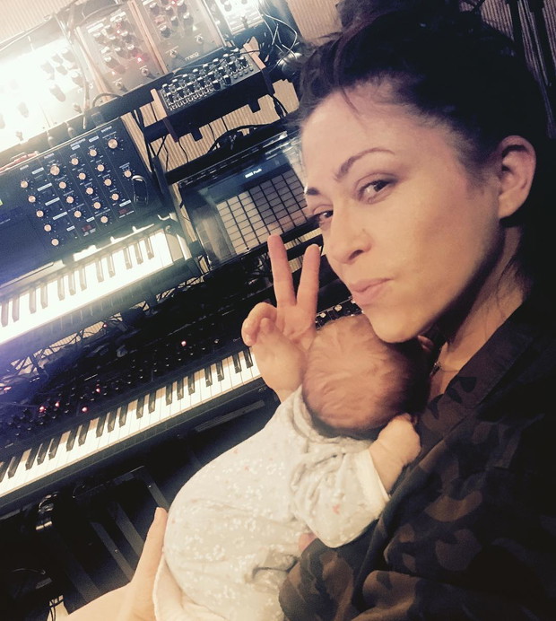 Natalia Kukulska z dzieckiem