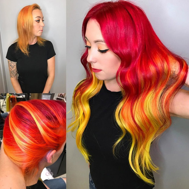 Pomarańczowe włosy