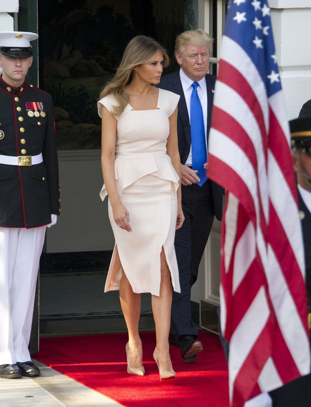 Melania Trump na spotkaniu z Prezydentem Korei