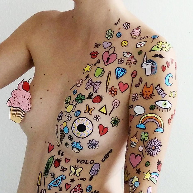 Artystka znalazła sposób na cenzurę nagości na Instagramie