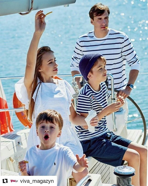 Jarosław Bieniuk z dziećmi