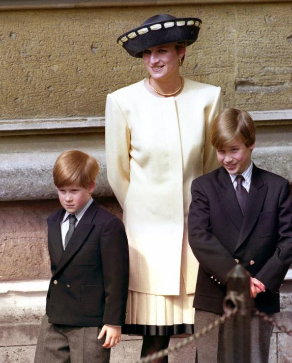 Księżna Diana z synami
