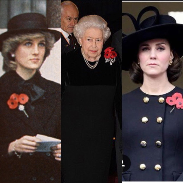 Kate Middleton, Królowa Elżbieta II, Księżna Diana